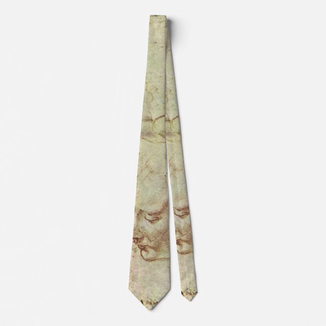 Michelangelo's Study of a Libyan Sibyl Tie (Front)