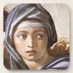 Michelangelo's The Delphic Sibyl Coaster Set