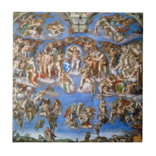 Michelangelo's The Last Judgement Ceramic Tile