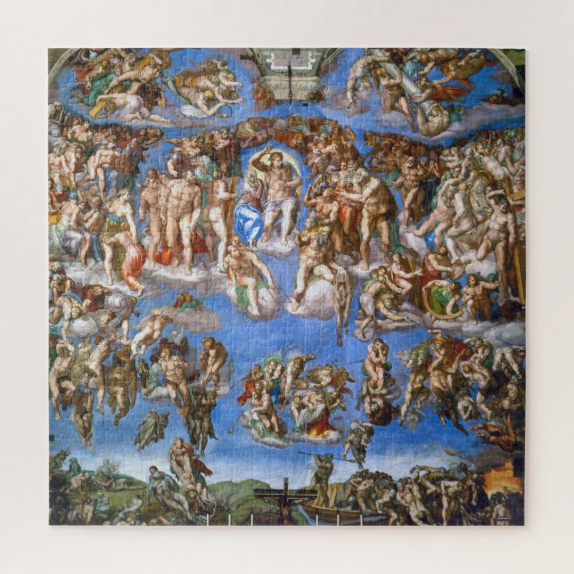 Michelangelo's The Last Judgement Jigsaw Puzzle (Vertical)