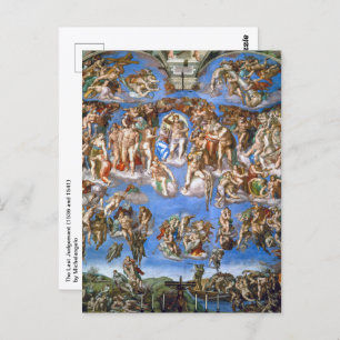 Michelangelo's The Last Judgement Postcard