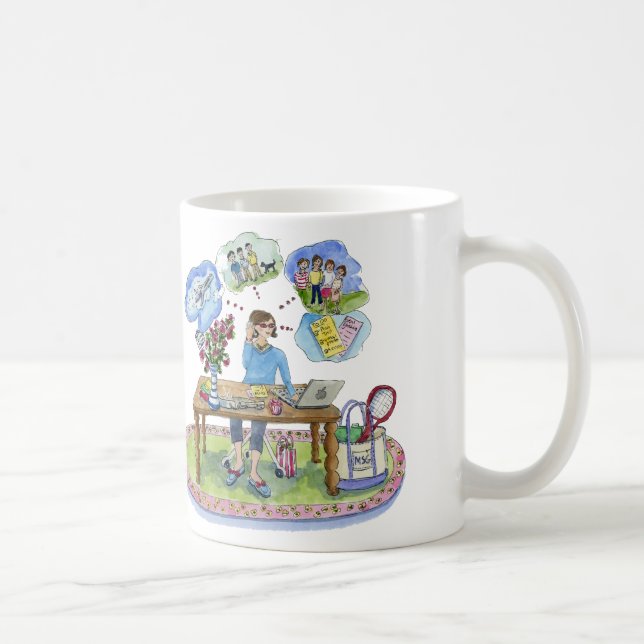 michele art,  pinkcake, Celebrating MSG Central! Coffee Mug (Right)