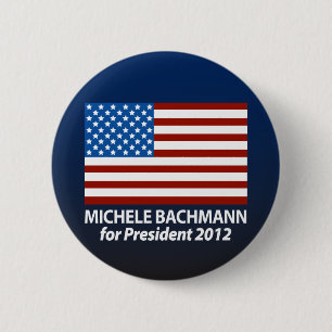 Michele Bachmann for President 2012 6 Cm Round Badge