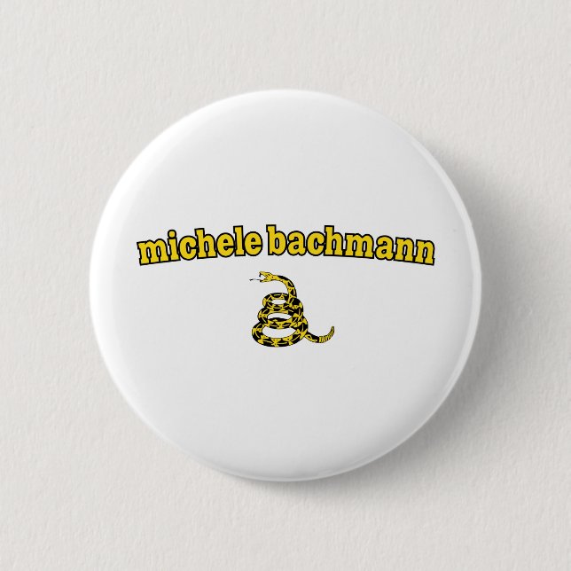 Michele Bachmann Gadsden Snake 6 Cm Round Badge (Front)