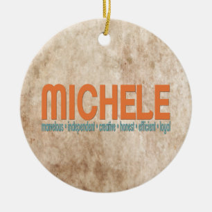 { Michele } Name Meaning Christmas Tree Ornament