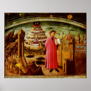 Michelinos Fresco Dante and the Devine Comedy Poster