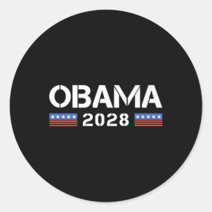 Michelle Barack Obama For President 28 2028 4th Of Classic Round Sticker