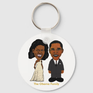 Michelle & Barack Obama keychain