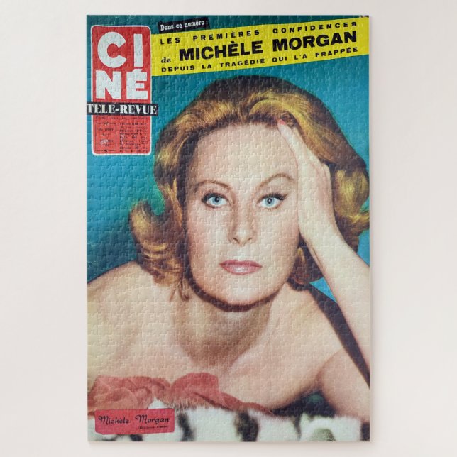 Michelle Morgan, Cine front cover. Jigsaw Puzzle (Vertical)