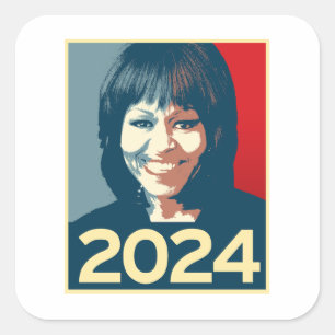 Michelle Obama 2024 Square Sticker