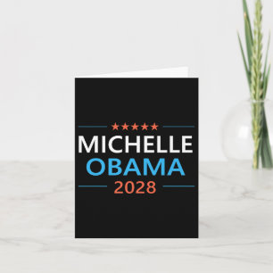 Michelle Obama 2028 For President Democrat Electio Card