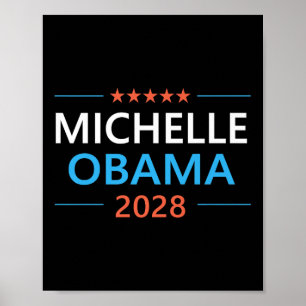 Michelle Obama 2028 For President Democrat Electio Poster