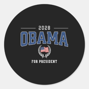 Michelle Obama 2028 For President Democrat Patriot Classic Round Sticker