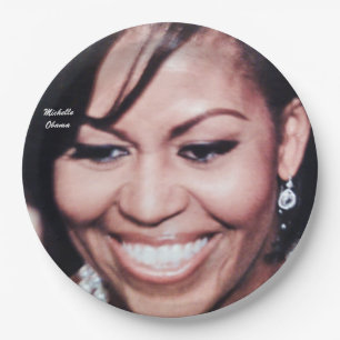 MICHELLE OBAMA, AMERICAN FIRST LADY plate
