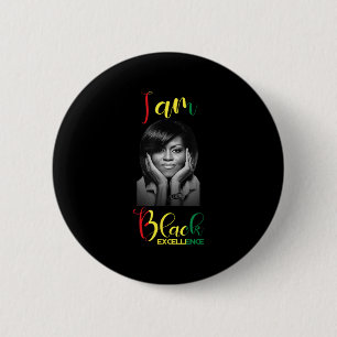 Michelle Obama Black Excellence Black History Mont 6 Cm Round Badge