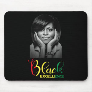 Michelle Obama Black Excellence Black History Mont Mouse Pad