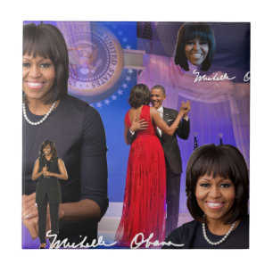 Michelle Obama Ceramic Tile