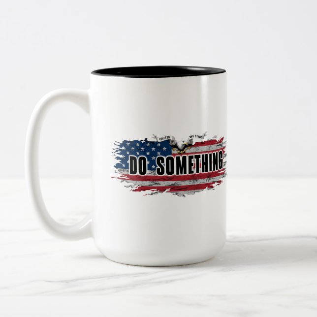 MICHELLE OBAMA "DO SOMETHING" "YES SHE CAN" MUG (Left)