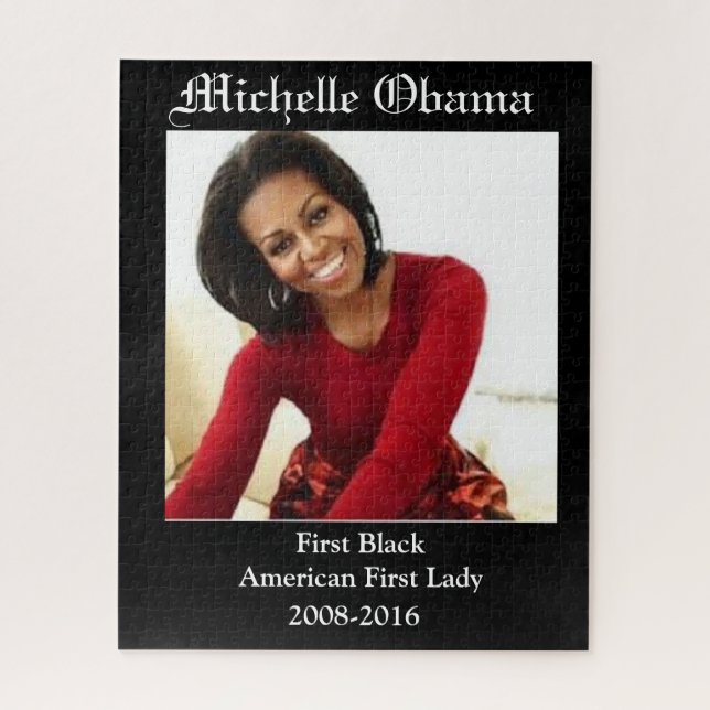 MICHELLE OBAMA FIRST BLACK FIRST LADY  JIGSAW PUZZLE (Vertical)