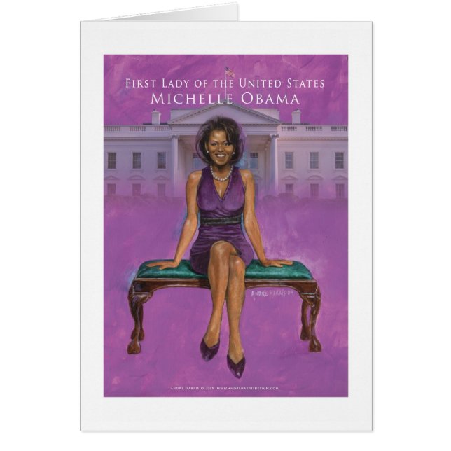 MICHELLE OBAMA FIRST LADY POST CARD (Front)