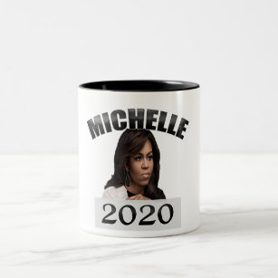Michelle Obama for President 2020 Two-Tone Coffee Mug