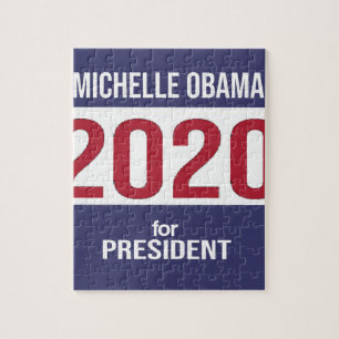Michelle Obama For President 2020 USA Election Jigsaw Puzzle