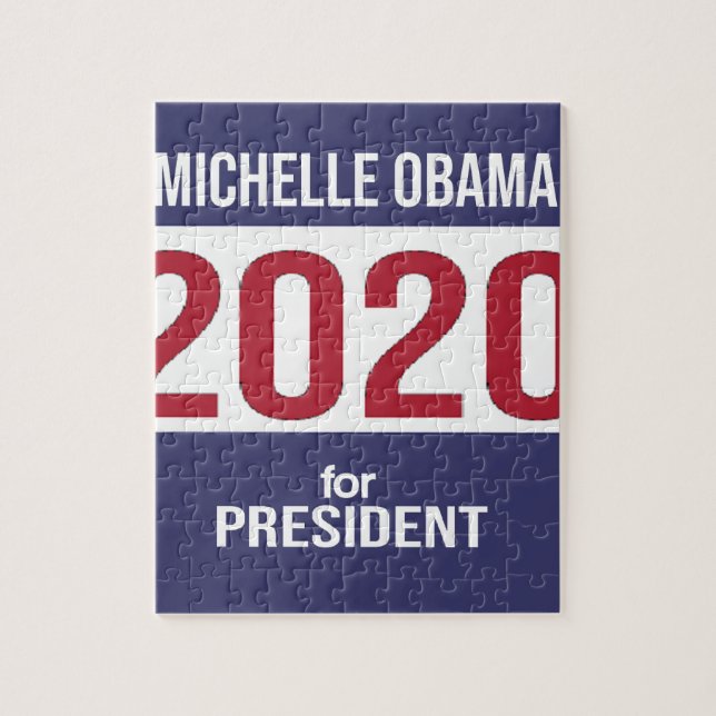Michelle Obama For President 2020 USA Election Jigsaw Puzzle (Vertical)