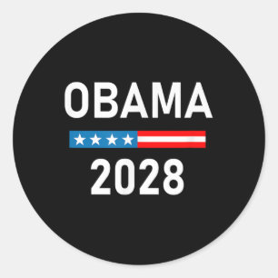 Michelle Obama For President Obama 2028  Classic Round Sticker