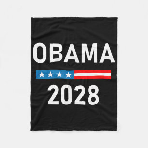Michelle Obama For President Obama 2028 Fleece Blanket