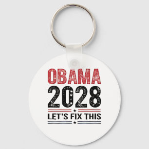 Michelle Obama for President Obama 2028 Key Ring