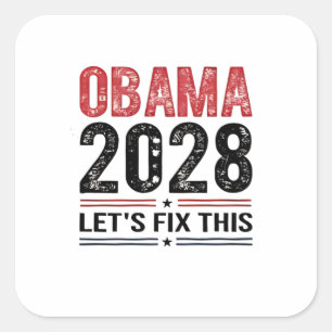 Michelle Obama for President Obama 2028   Square Sticker