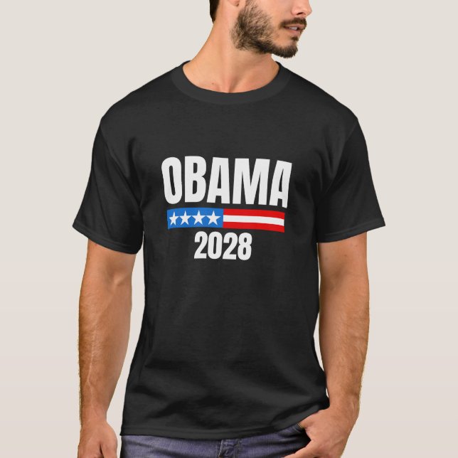 Michelle Obama for President Obama 2028 T-Shirt (Front)