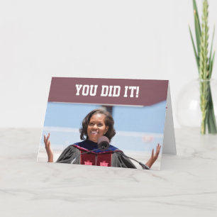 Michelle Obama - Graduation Card