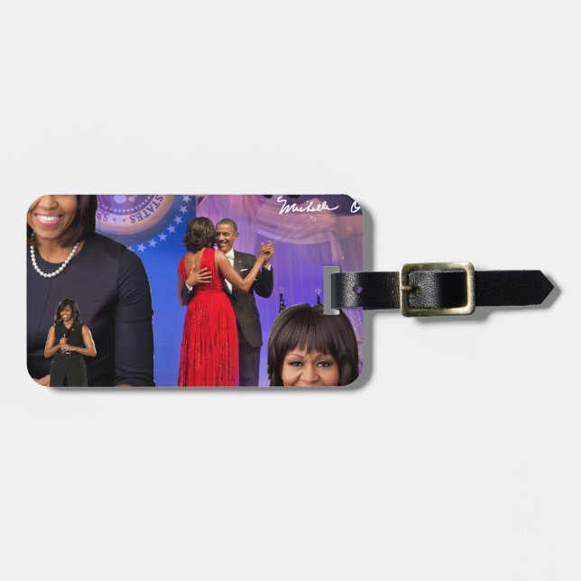Michelle Obama Luggage Tag (Front Horizontal)