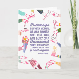 Michelle Obama Quote Galentine's Day Card