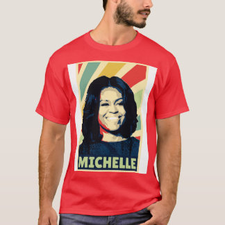 Michelle Obama Vintage Colours T-Shirt