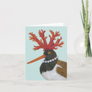 Michelle the oystercatcher card