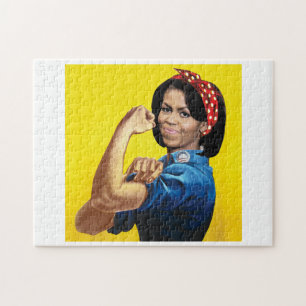 MICHELLE THE RIVETER -.png Jigsaw Puzzle