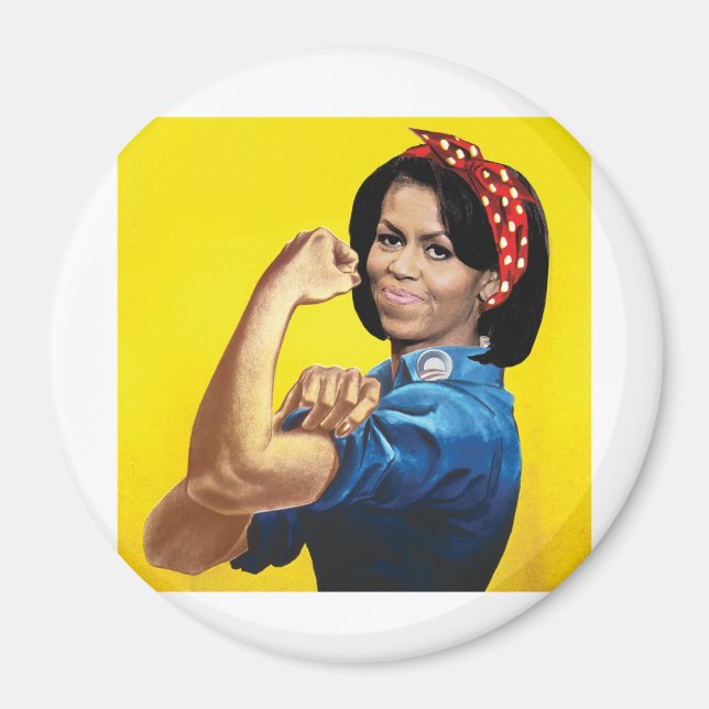 MICHELLE THE RIVETER -.png Magnet (Front)
