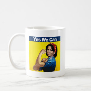 MICHELLE THE RIVETER - YES WE CAN.png Coffee Mug