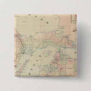 Michigan 15 Cm Square Badge