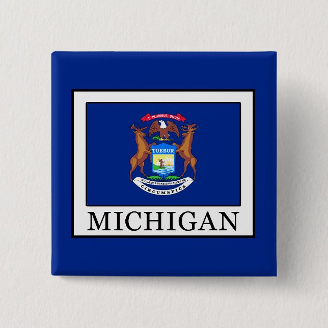 Michigan 15 Cm Square Badge (Front)