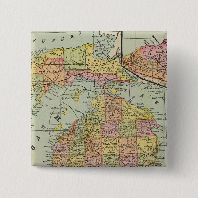 Michigan 3 15 cm square badge (Front)