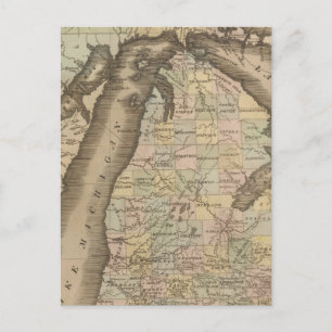 Michigan 4 postcard