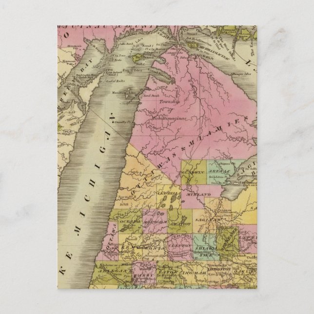 Michigan 5 postcard (Front)