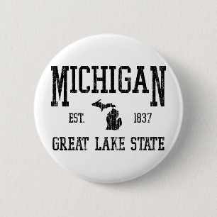 Michigan 6 Cm Round Badge