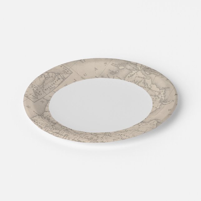 Michigan 9 paper plate (Angled)