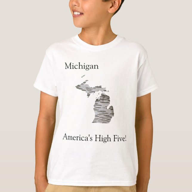 Michigan - America's High Five  T-Shirt (Front)