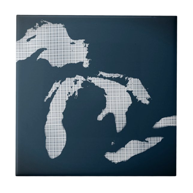 Michigan and the Great Lakes Ceramic Tile (Front)