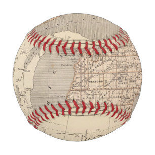 Michigan Atlas Map Baseball